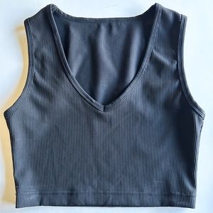 Safrisior Women’s Round Neck Sleeveless Crop Tank - Small